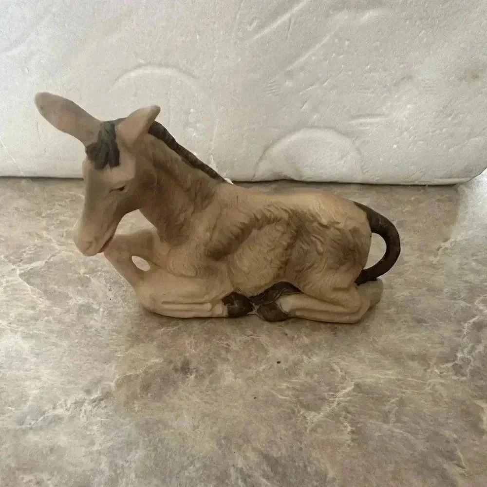 HOMCO 5599 Nativity Christmas Home Interiors Replacement Donkey Figurine